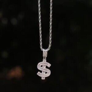 Ced Out Dollar Sign Pendant B 685